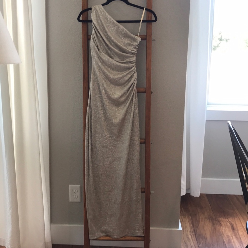 Ralph Lauren Evening long gold bridesmaid dress 2
